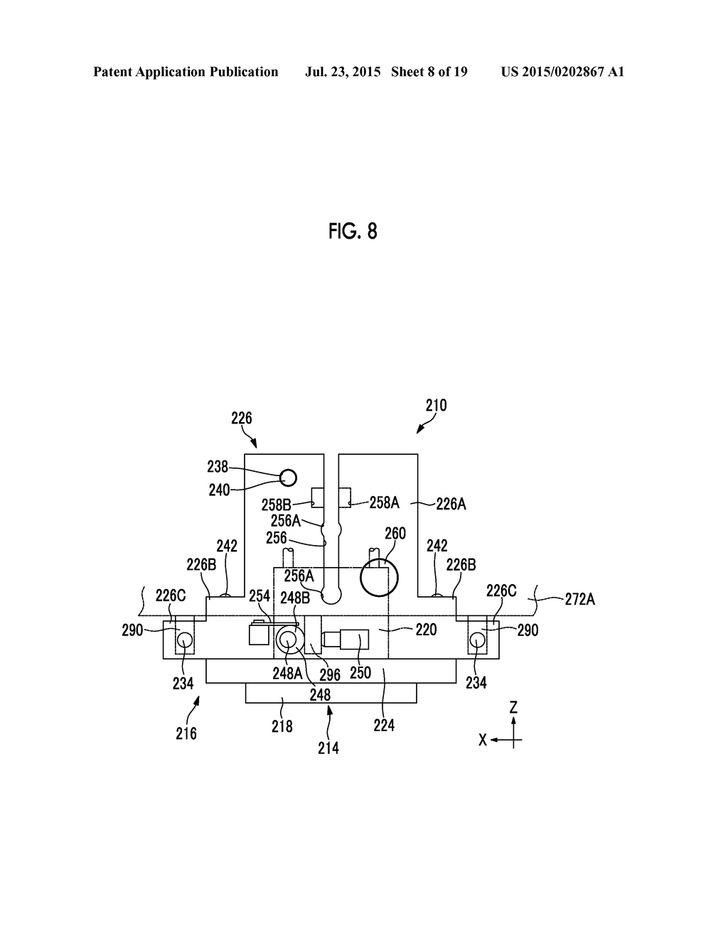 DROPLET-DISCHARGING HEAD, IMAGE-FORMING DEVICE, AND METHOD FOR POSITIONING     HEAD MODULES OF DROPLET-DISCHARGING HEAD - diagram, schematic, and image 09