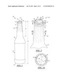 BOTTLE HAVING ONE OR MORE INTERNAL PROJECTIONS diagram and image