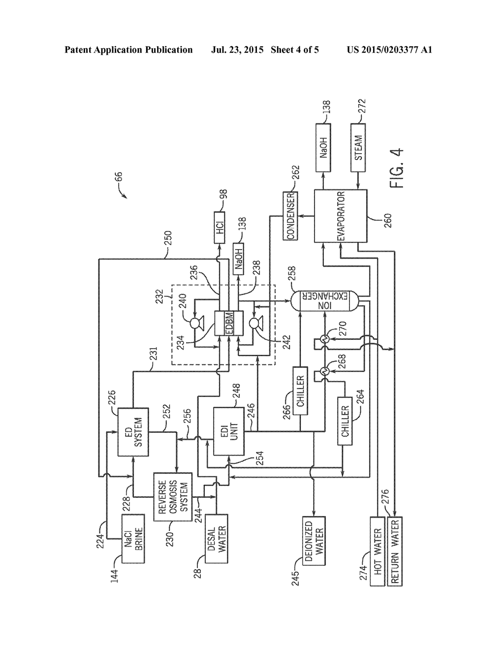 SYSTEM FOR REMOVING MINERALS FROM A BRINE USING ELECTRODIALYSIS - diagram, schematic, and image 05