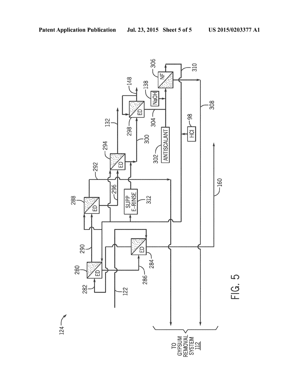 SYSTEM FOR REMOVING MINERALS FROM A BRINE USING ELECTRODIALYSIS - diagram, schematic, and image 06