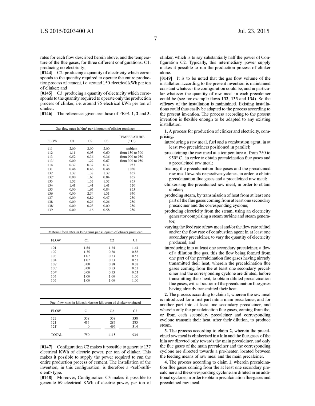 PROCESS AND INSTALLATION FOR PRODUCTION OF CLINKER AND ELECTRICITY, AND     PROCESS FOR MODIFICATION OF A PRODUCTION INSTALLATION OF CLINKER - diagram, schematic, and image 11