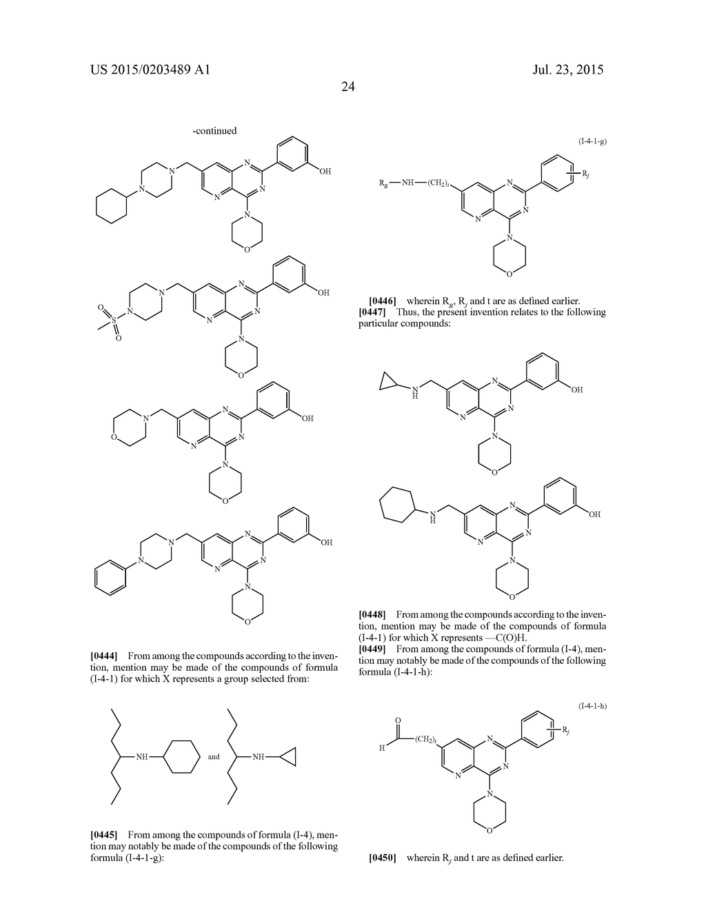 TRISUBSTITUTED PYRIDO[2,3-D]PYRIMIDINES, METHODS FOR PREPARING SAME AND     THERAPEUTIC USES THEREOF - diagram, schematic, and image 25