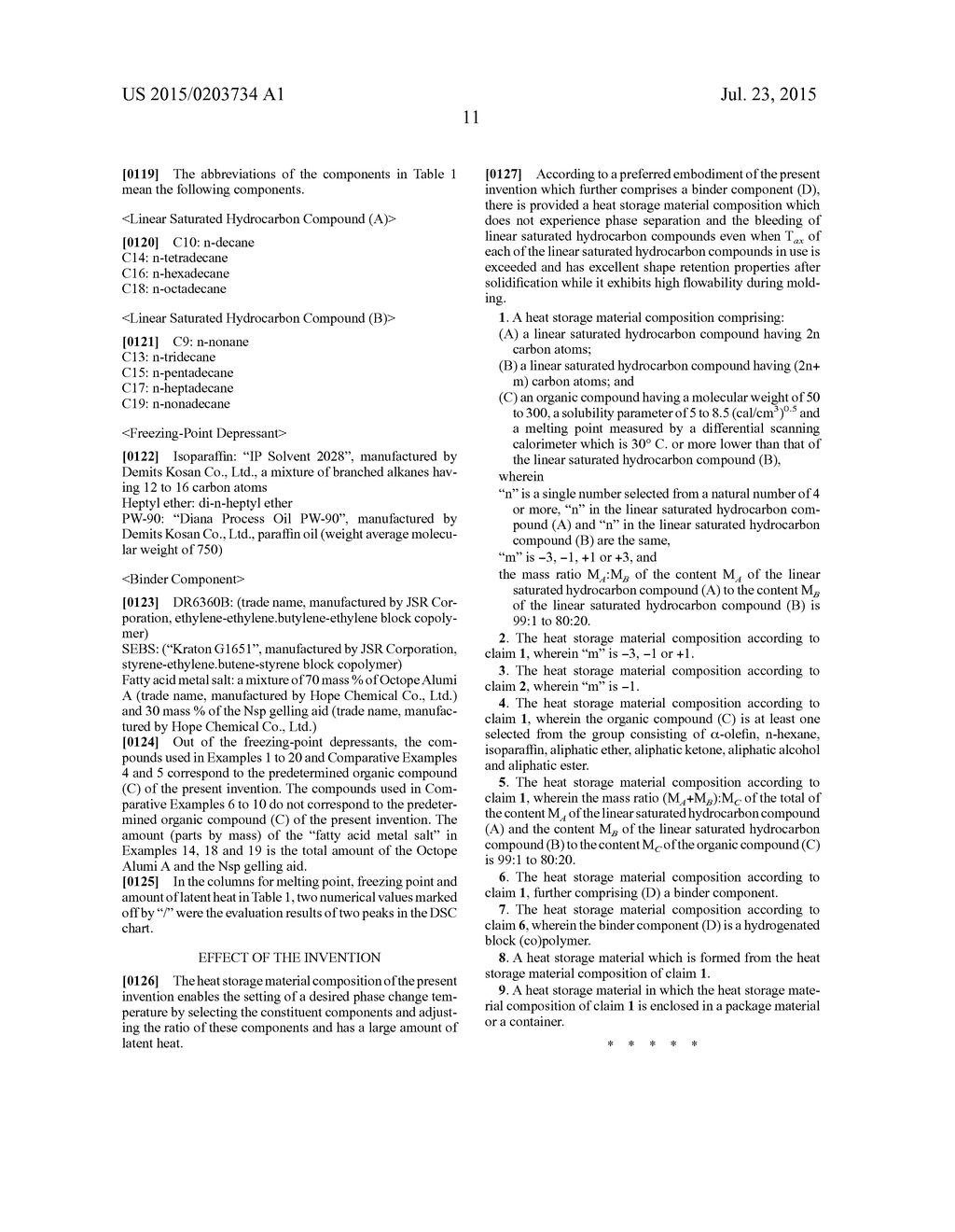 HEAT STORAGE MATERIAL COMPOSITION - diagram, schematic, and image 12