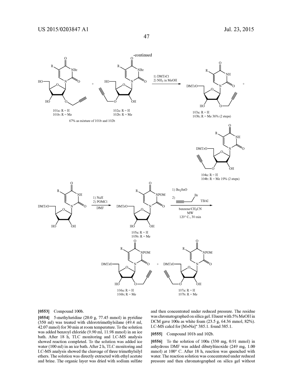 CHEMICAL MODIFICATIONS OF MONOMERS AND OLIGONUCLEOTIDES WITH CYCLOADDITION - diagram, schematic, and image 80