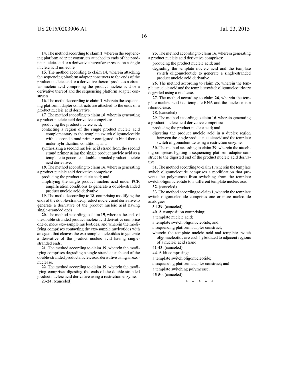 METHODS FOR ADDING ADAPTERS TO NUCLEIC ACIDS AND COMPOSITIONS FOR     PRACTICING THE SAME - diagram, schematic, and image 21