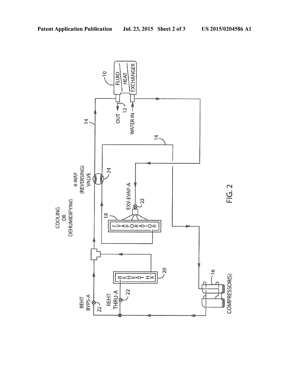 Heat Pump Non-Reversing Valve Arrangement - diagram, schematic, and image 03