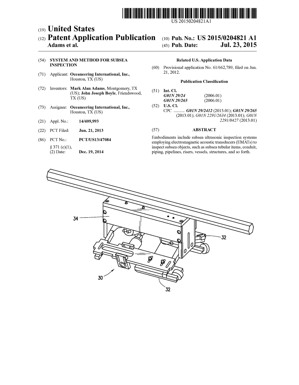 System and Method for Subsea Inspection - diagram, schematic, and image 01