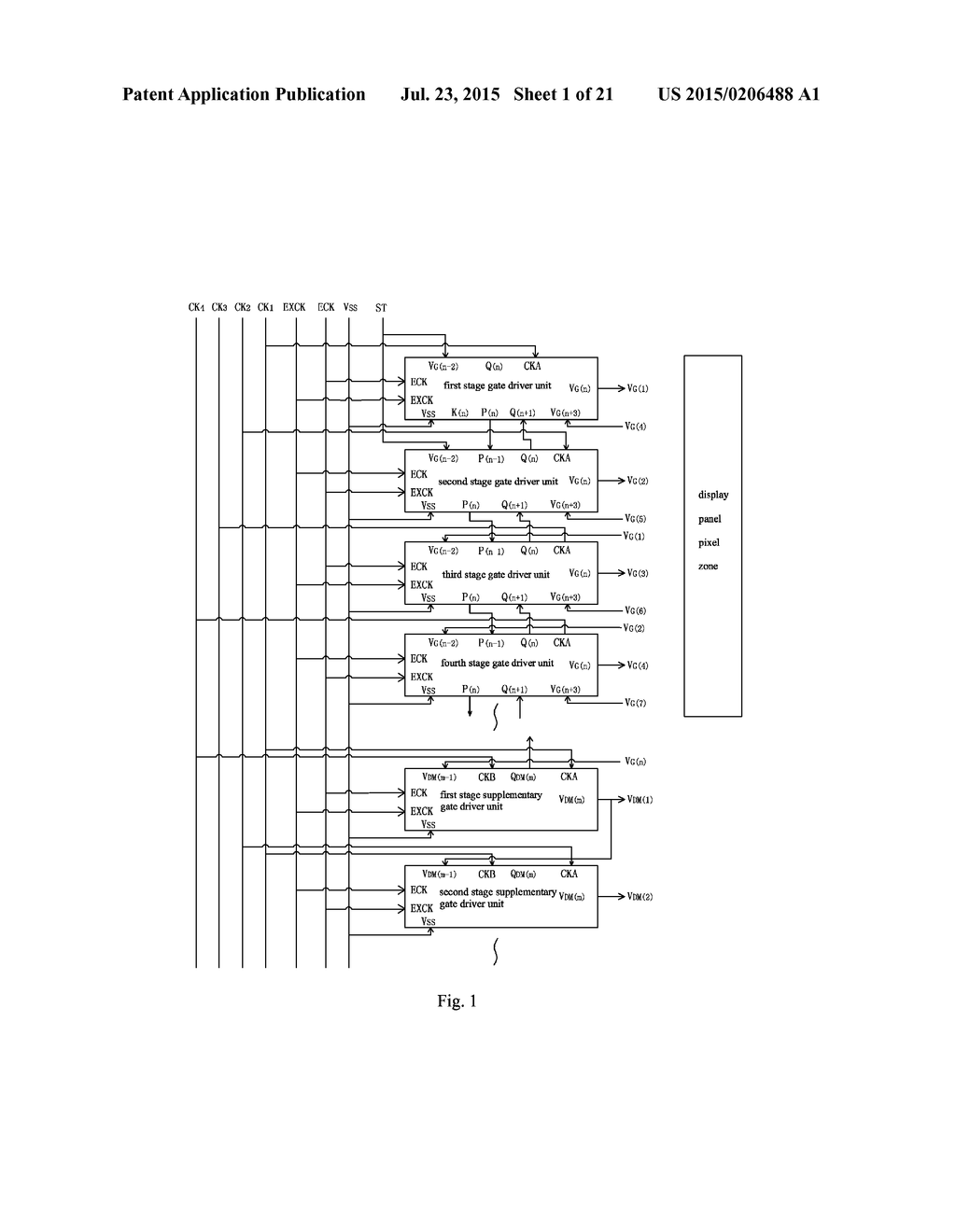 GATE DRIVER ON ARRAY (GOA) CIRCUIT AND DISPLAY PANEL WITH SAME - diagram, schematic, and image 02