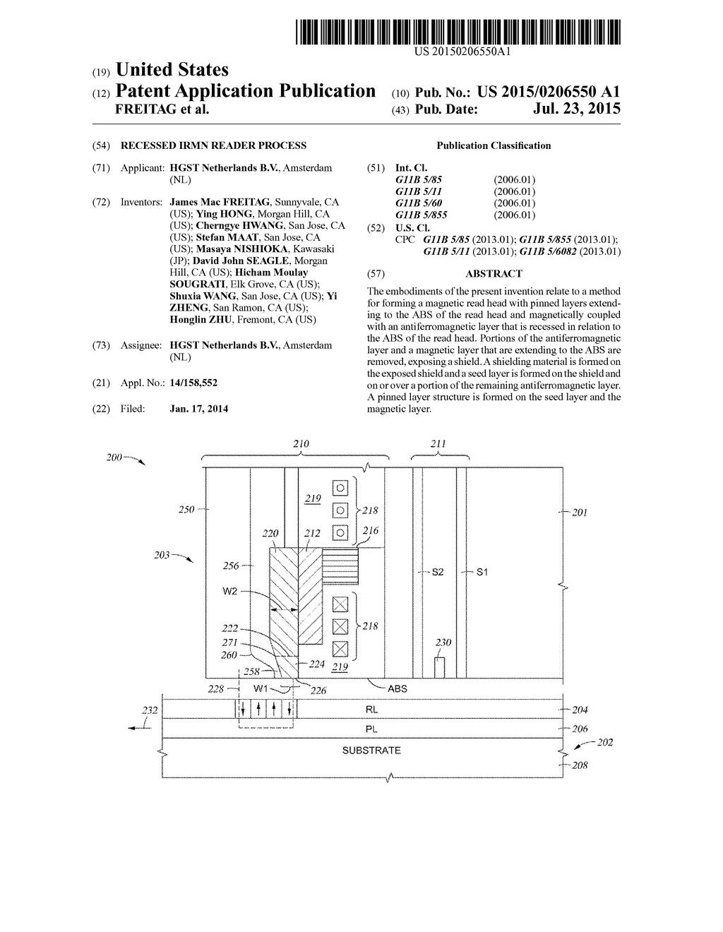 RECESSED IRMN READER PROCESS - diagram, schematic, and image 01