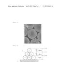 CONDUCTIVE FIBER-COATED PARTICLE, CURABLE COMPOSITION AND CURED ARTICLE     DERIVED FROM CURABLE COMPOSITION diagram and image