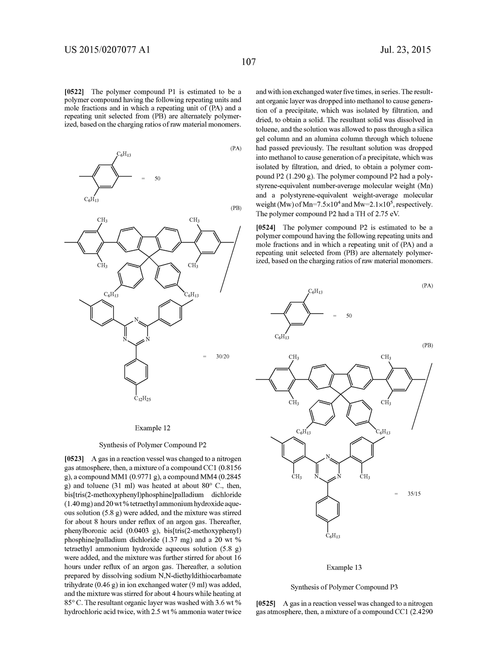 HIGH-MOLECULAR COMPOUND AND LIGHT-EMITTING ELEMENT USING SAME - diagram, schematic, and image 108