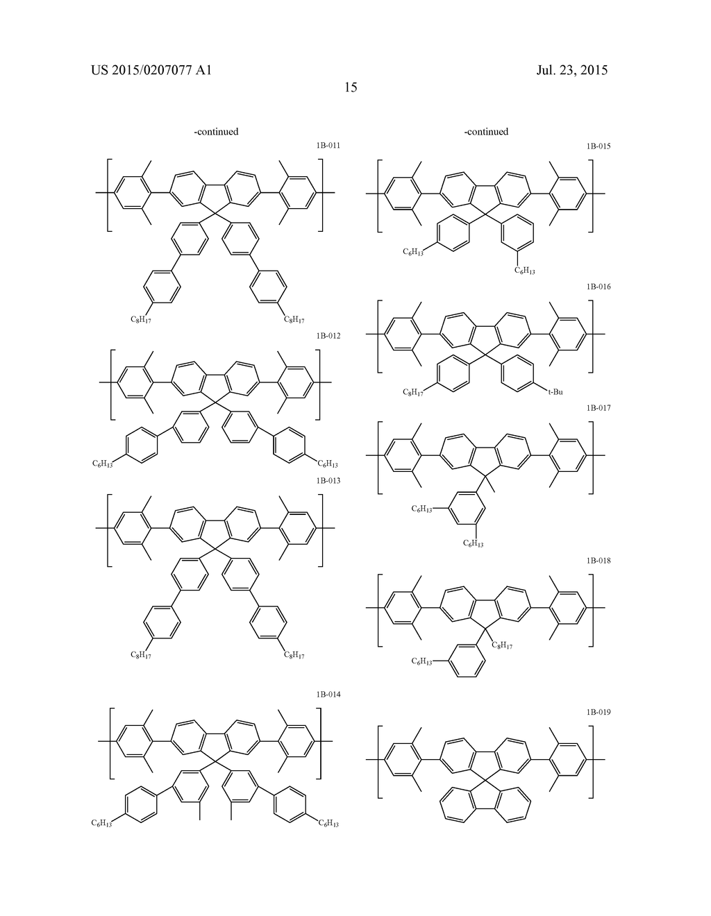 HIGH-MOLECULAR COMPOUND AND LIGHT-EMITTING ELEMENT USING SAME - diagram, schematic, and image 16