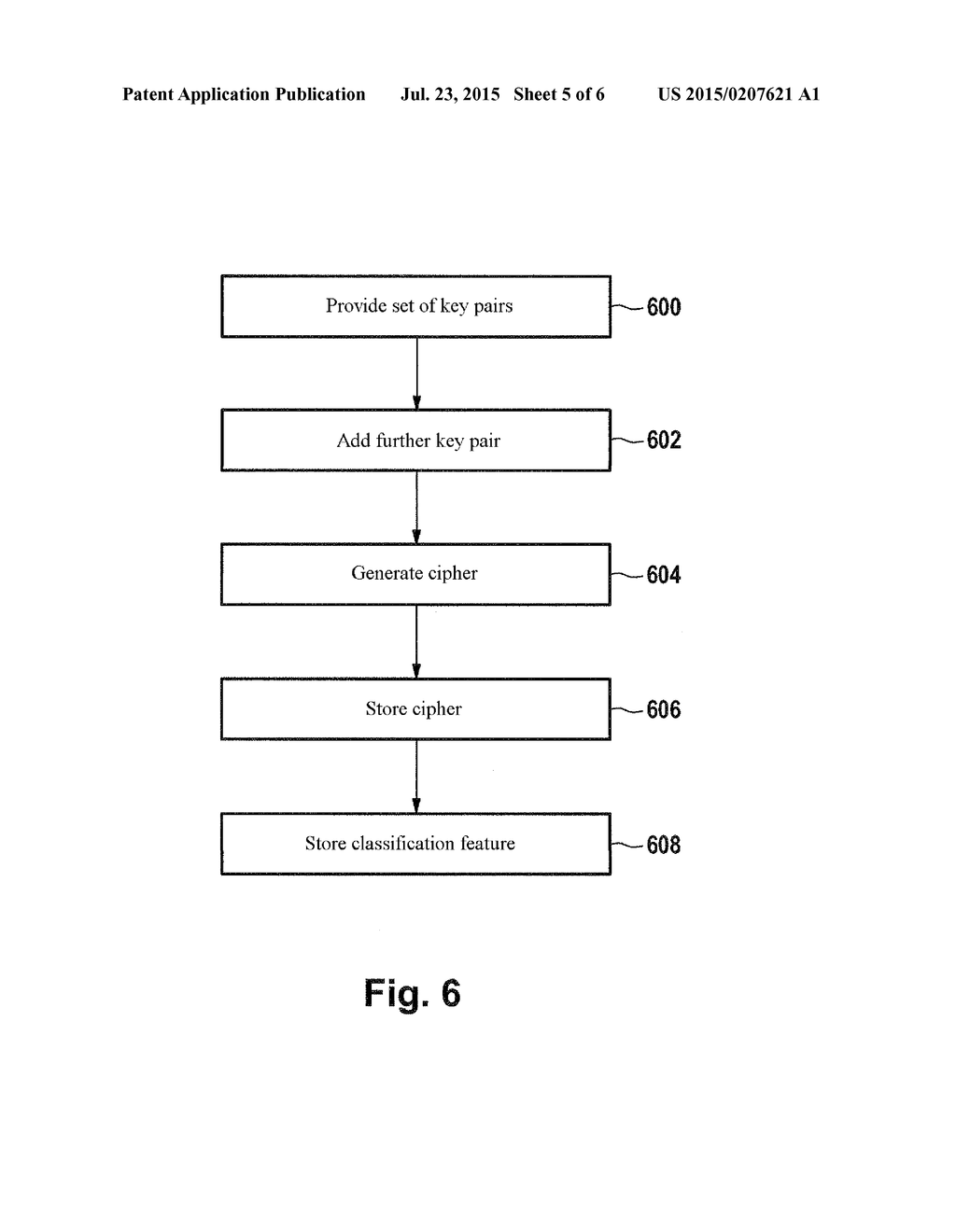 METHOD FOR CREATING ASYMMETRICAL CRYPTOGRAPHIC KEY PAIRS - diagram, schematic, and image 06