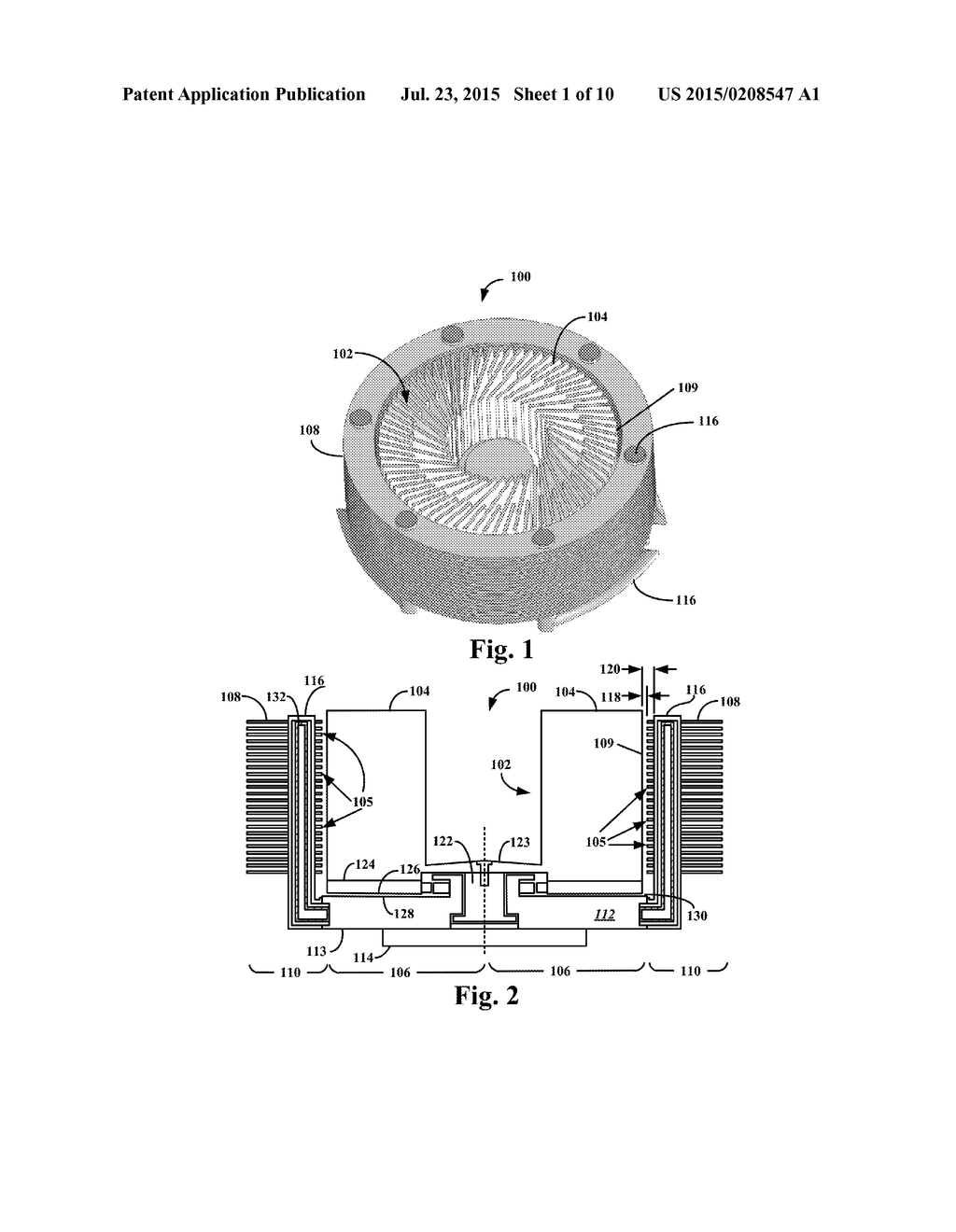 Kinetic Heat-Sink with Non-Parallel Stationary Fins - diagram, schematic, and image 02