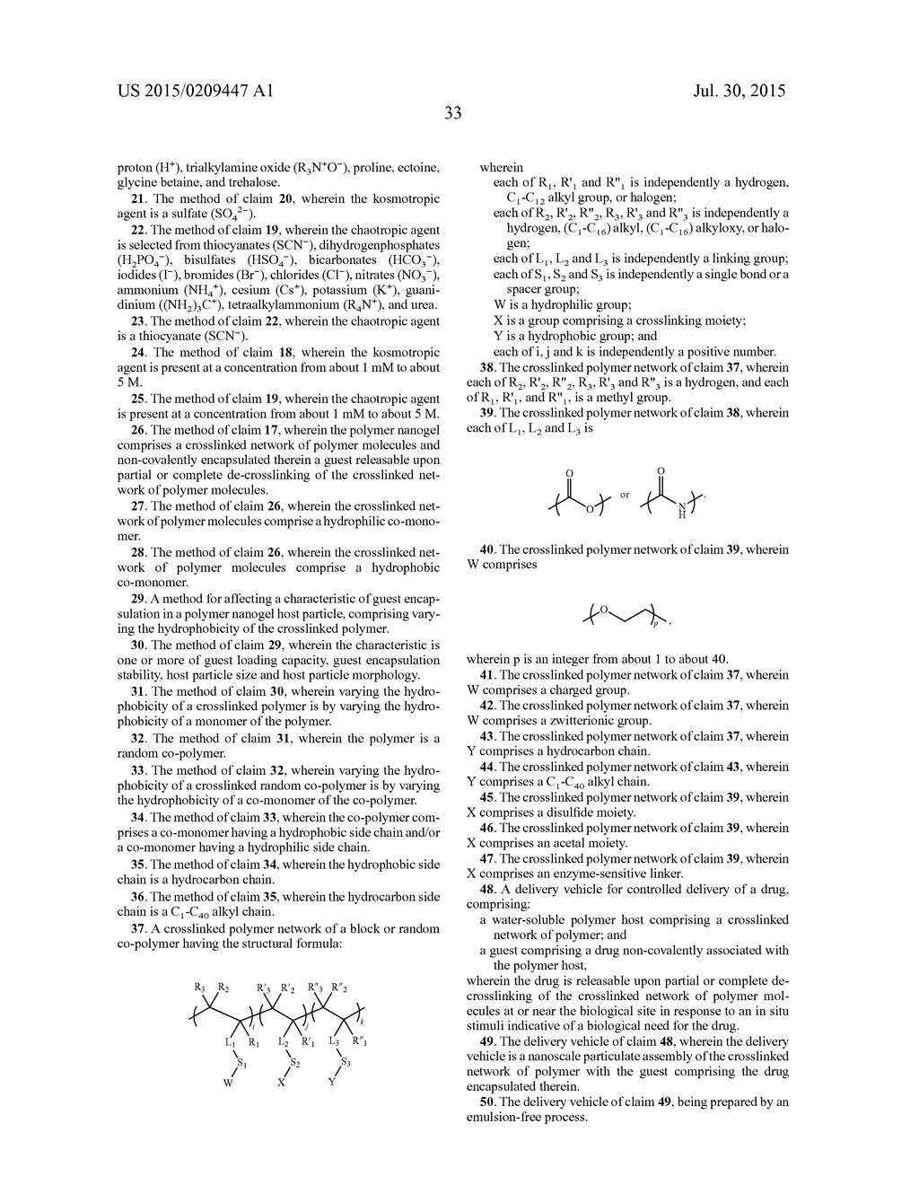 CROSSLINKED POLYMER NANO-ASSEMBLIES AND USES THEREOF - diagram, schematic, and image 71