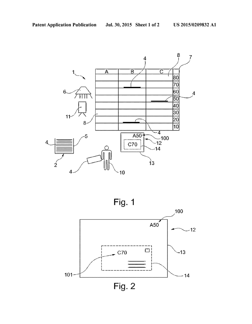 METHOD AND APPARATUS FOR ASSISTANCE IN SORTING ARTICLES INTO A SORTING     CASE - diagram, schematic, and image 02