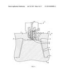 CO-INJECTION MOLDED MULTI-LAYER ARTICLE WITH INJECTION-FORMED APERTURE     BETWEEN GATE AREA AND PERIPHERAL EDGE diagram and image