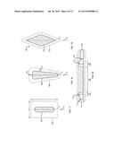 CO-INJECTION MOLDED MULTI-LAYER ARTICLE WITH INJECTION-FORMED APERTURE     BETWEEN GATE AREA AND PERIPHERAL EDGE diagram and image