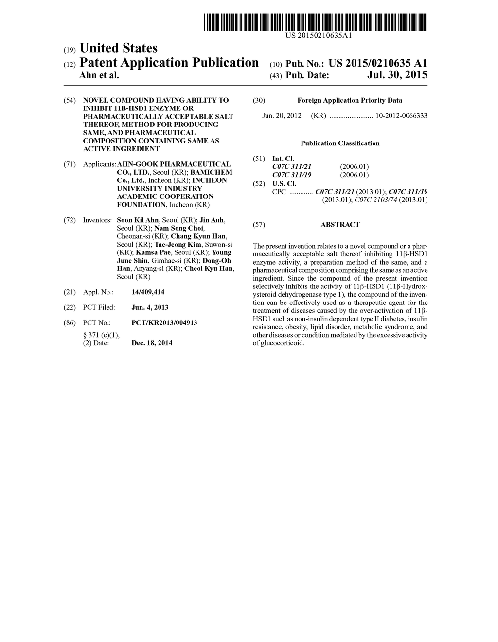 NOVEL COMPOUND HAVING ABILITY TO INHIBIT 11B-HSD1 ENZYME OR     PHARMACEUTICALLY ACCEPTABLE SALT THEREOF, METHOD FOR PRODUCING SAME, AND     PHARMACEUTICAL COMPOSITION CONTAINING SAME AS ACTIVE INGREDIENT - diagram, schematic, and image 01