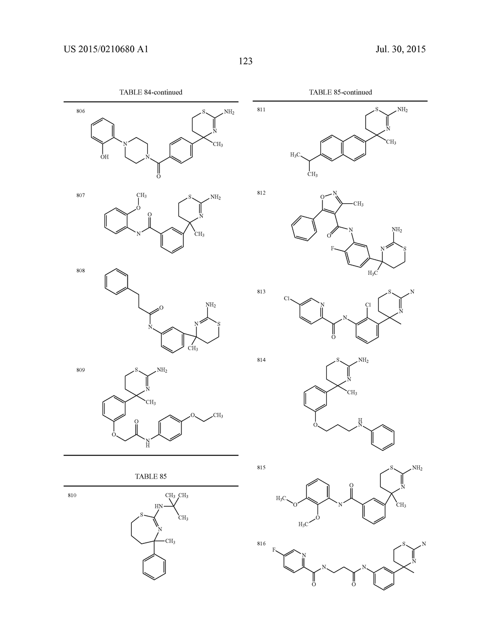 AMINODIHYDROTHIAZINE DERIVATIVES - diagram, schematic, and image 124