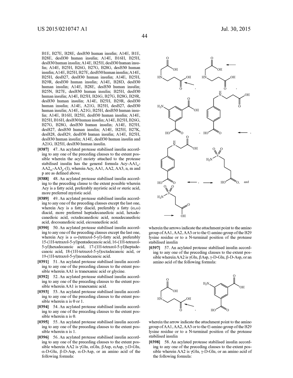 PROTEASE STABILIZED ACYLATED INSULIN ANALOGUES - diagram, schematic, and image 51