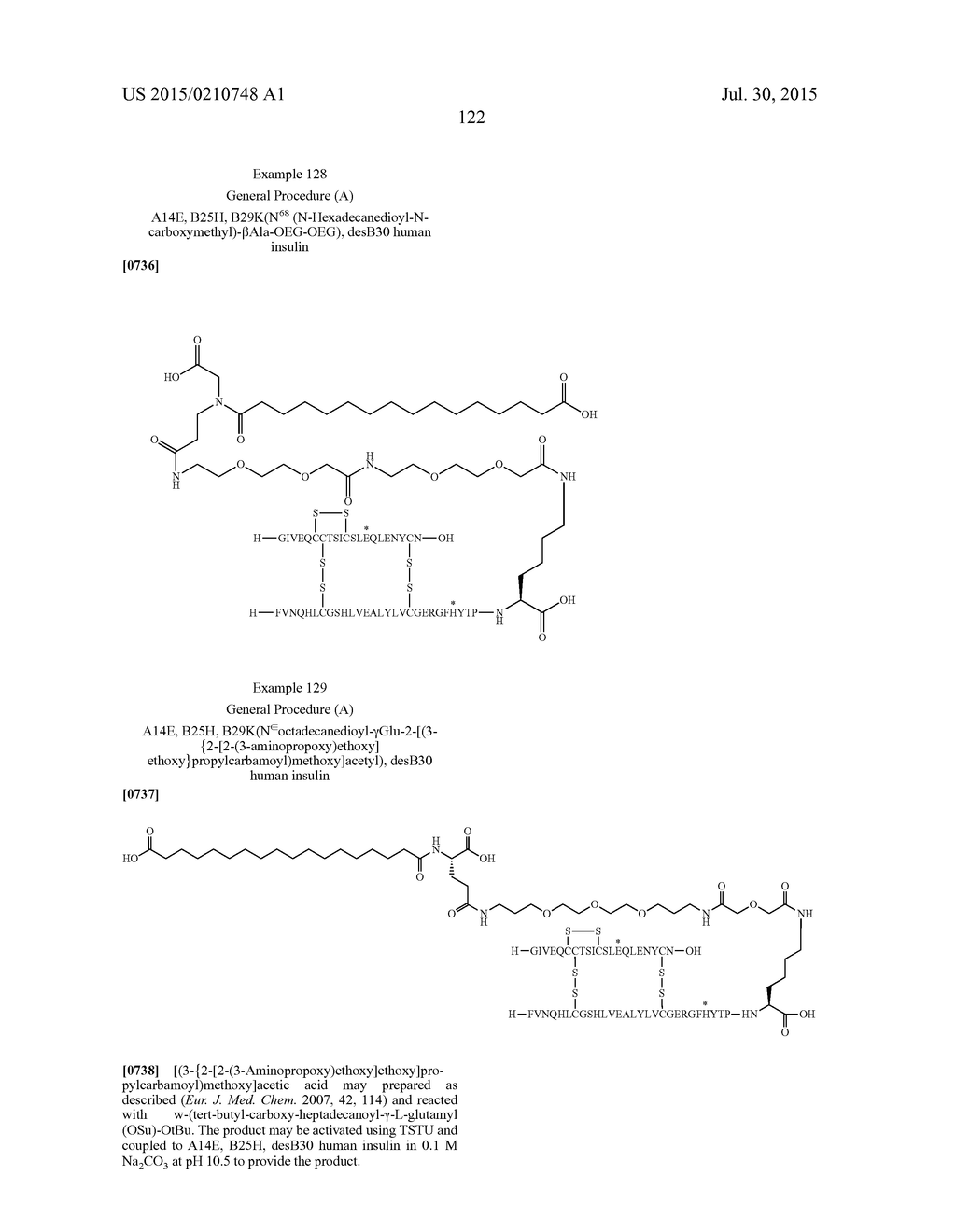 PROTEASE STABILIZED ACYLATED INSULIN ANALOGUES - diagram, schematic, and image 129