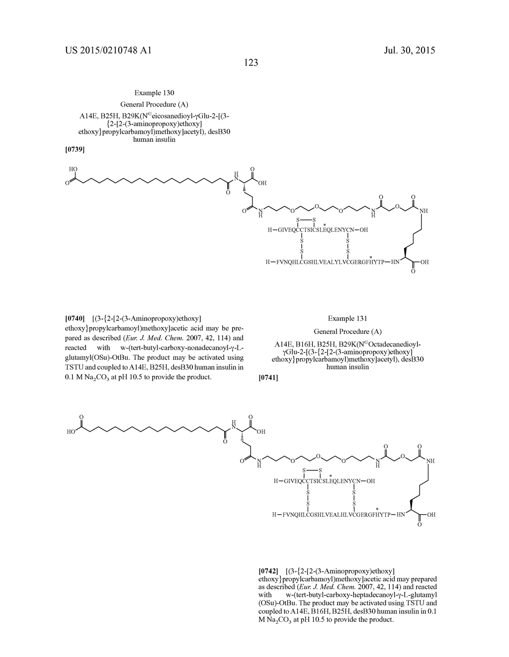 PROTEASE STABILIZED ACYLATED INSULIN ANALOGUES - diagram, schematic, and image 130