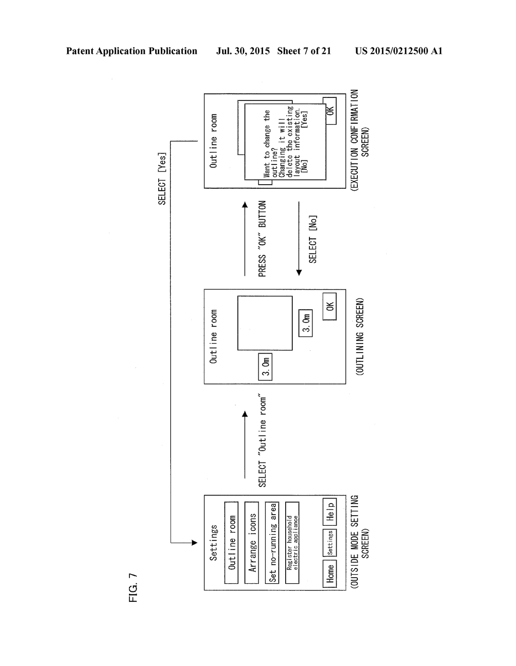 DEVICE FOR CREATION OF LAYOUT INFORMATION, SYSTEM FOR OPERATION OF     DOMESTIC ELECTRICAL APPLIANCES, AND SELF-PROPELLED ELECTRONIC DEVICE - diagram, schematic, and image 08