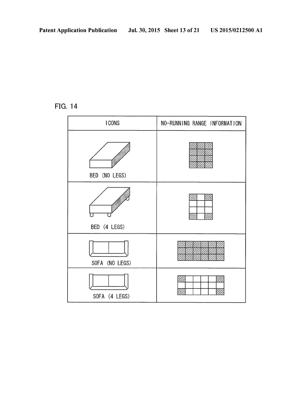 DEVICE FOR CREATION OF LAYOUT INFORMATION, SYSTEM FOR OPERATION OF     DOMESTIC ELECTRICAL APPLIANCES, AND SELF-PROPELLED ELECTRONIC DEVICE - diagram, schematic, and image 14