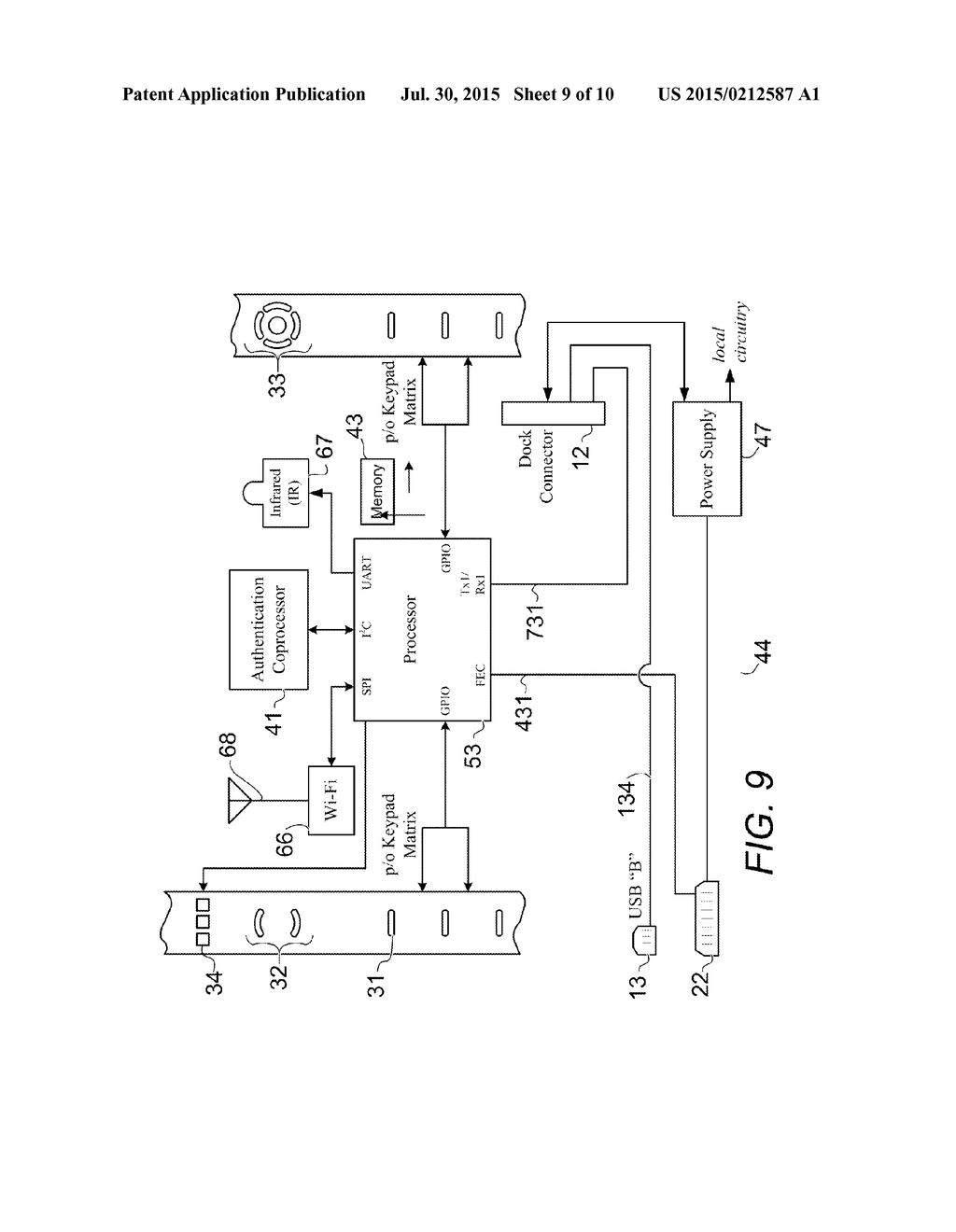 Control System for Augmenting a Portable Touch Screen Device - diagram, schematic, and image 10