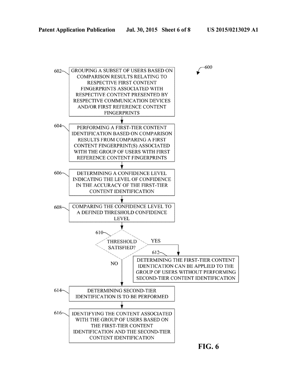 USING CROSS-MATCHING BETWEEN USERS AND MATCHING AGAINST REFERENCE DATA TO     FACILITATE CONTENT IDENTIFICATION - diagram, schematic, and image 07