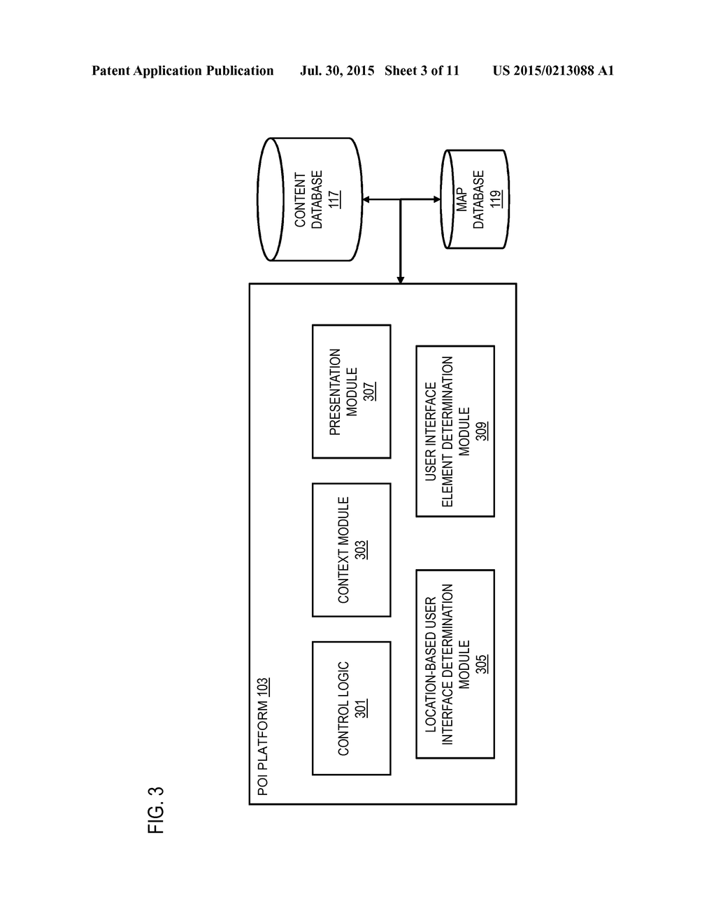 METHOD AND APPARATUS FOR PROVIDING APPLICATIONS ASSOCIATED WITH     LOCATION-BASED USER-INTERFACES - diagram, schematic, and image 04