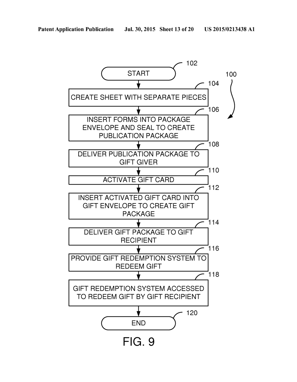 SYSTEM AND METHOD FOR DISTRIBUTING GIFT CARDS AND ADVERTISING - diagram, schematic, and image 14