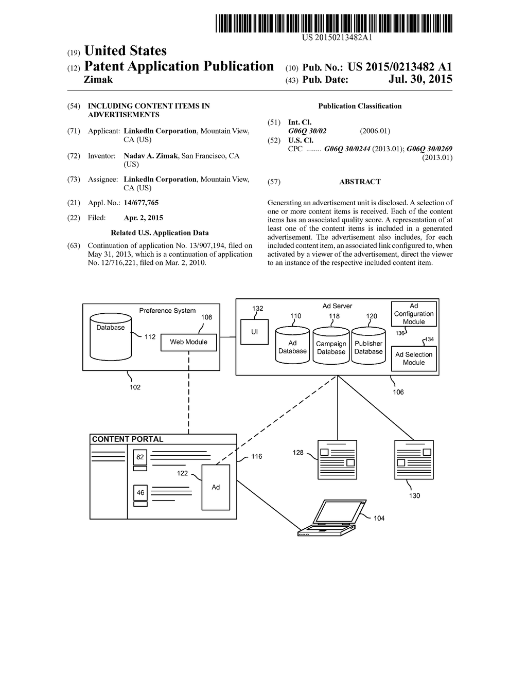 INCLUDING CONTENT ITEMS IN ADVERTISEMENTS - diagram, schematic, and image 01