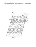 SEMICONDUCTOR DEVICE HAVING LEADFRAME WITH PRESSURE-ABSORBING PAD STRAPS diagram and image