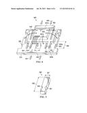 SEMICONDUCTOR DEVICE HAVING LEADFRAME WITH PRESSURE-ABSORBING PAD STRAPS diagram and image