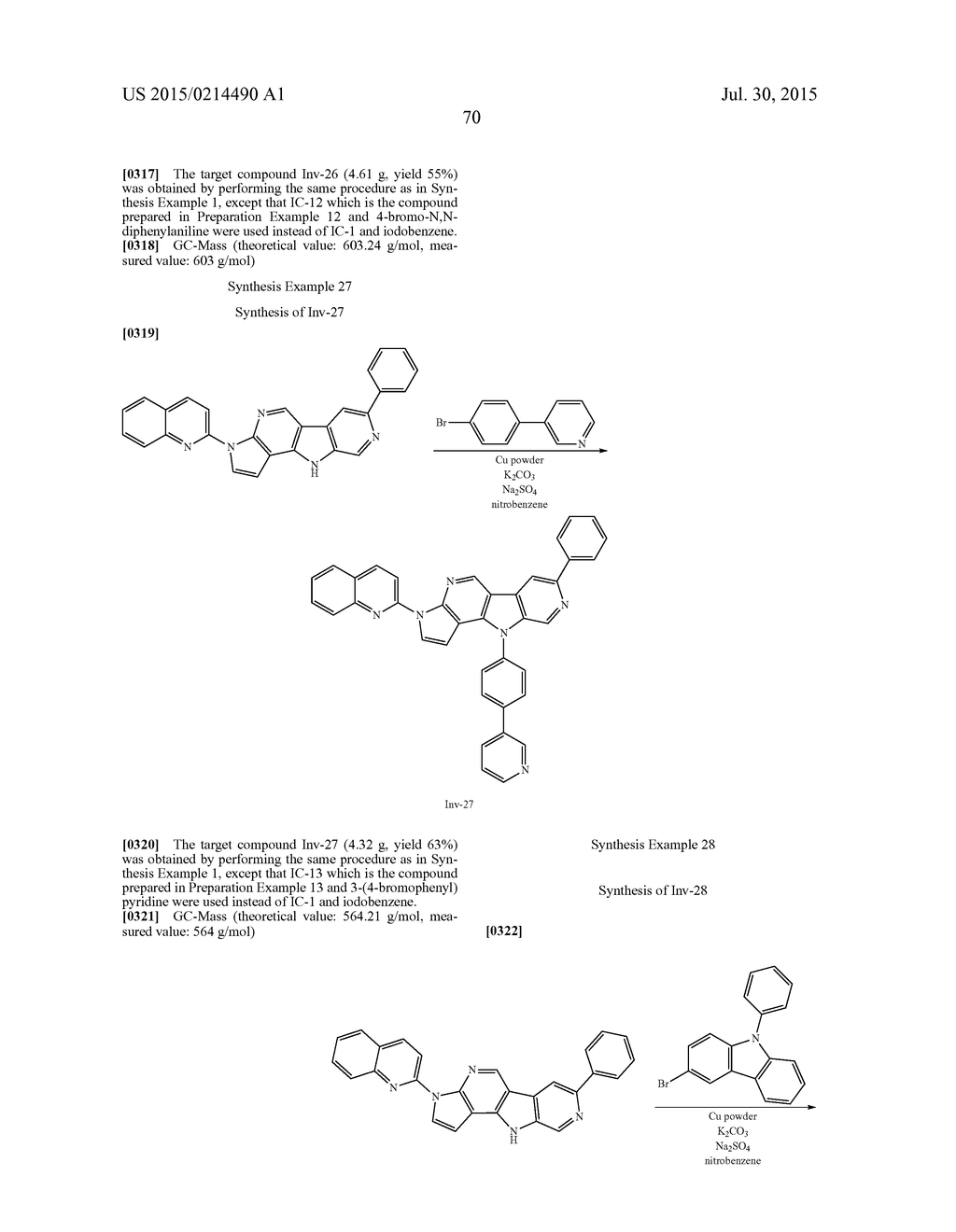 ORGANIC LIGHT-EMITTING COMPOUND AND ORGANIC ELECTROLUMINESCENT DEVICE     USING SAME - diagram, schematic, and image 71