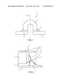 ELECTRODE OF METALLIC MATERIAL, AND GYROLASER COMPRISING AT LEAST ONE SUCH     ELECTRODE diagram and image