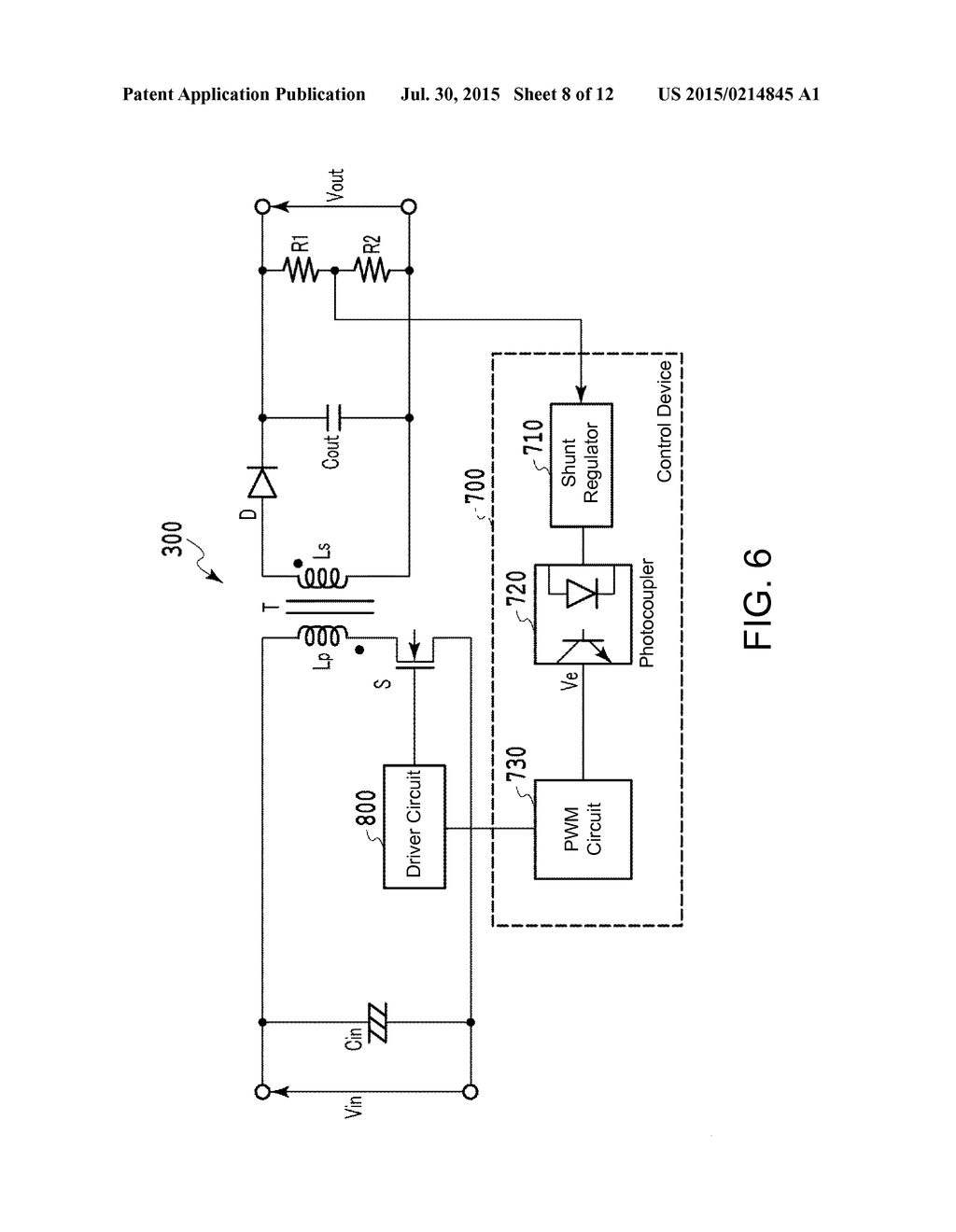 CONTROL DEVICE FOR SWITCHING POWER SOURCE - diagram, schematic, and image 09