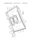 REFILLABLE, FLEXIBLE DISPENSER WITH HANDLE FOR STACKED MOIST WIPES diagram and image