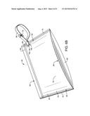 REFILLABLE, FLEXIBLE DISPENSER WITH HANDLE FOR STACKED MOIST WIPES diagram and image