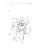 MASSAGE DEVICE AND CHAIR-TYPE MASSAGE APPARATUS EQUIPPED WITH THE MASSAGE     DEVICE diagram and image