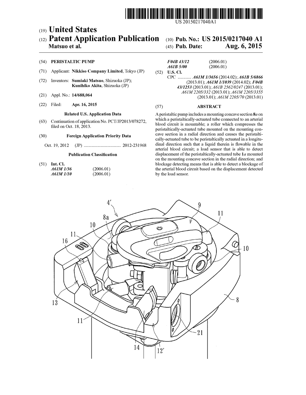 PERISTALTIC PUMP - diagram, schematic, and image 01