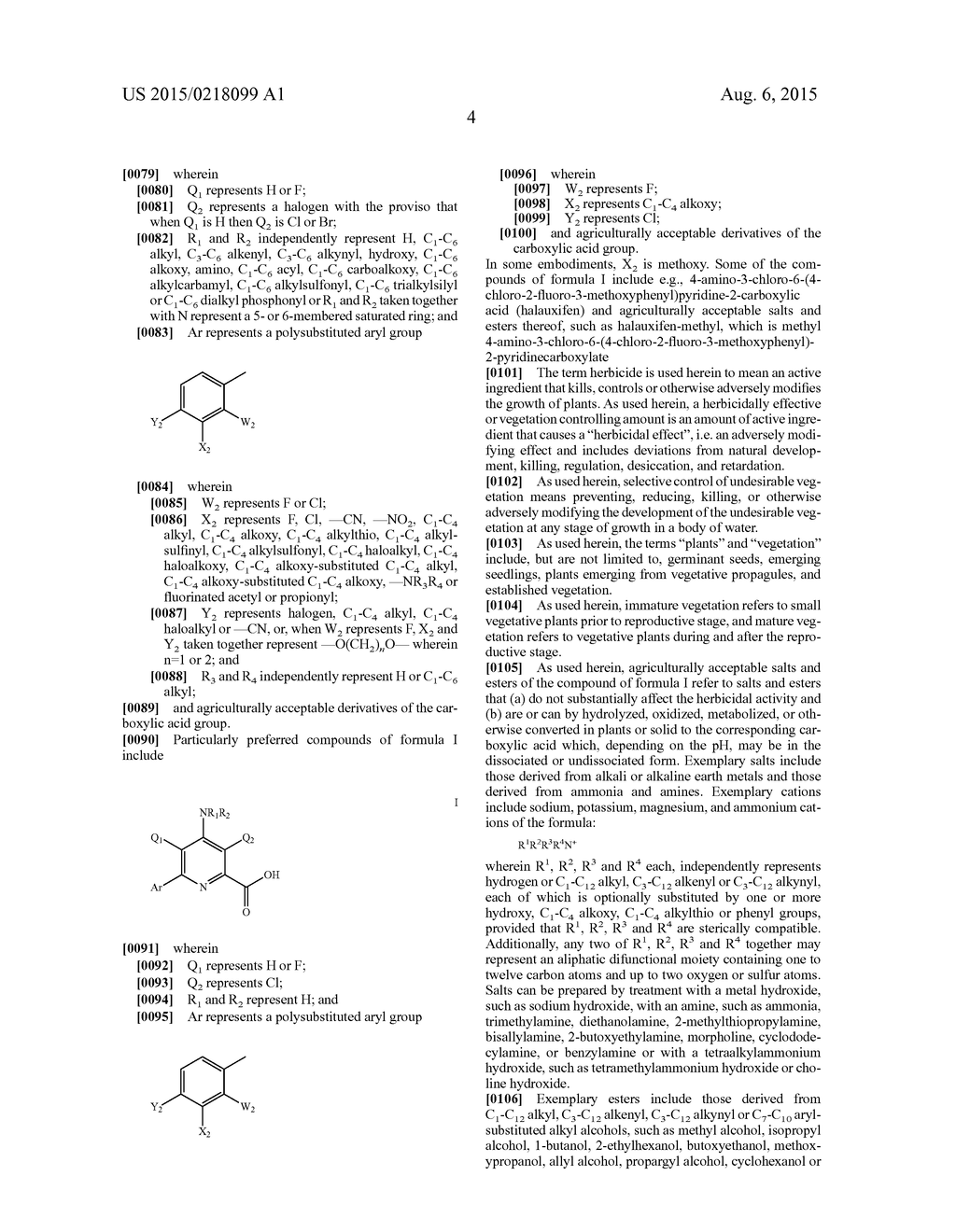 METHODS FOR CONTROL OF AQUATIC WEEDS USING HERBICIDAL     4-AMINO-3-CHLORO-6-(4-CHLORO-2-FLUORO-3-METHOXYPHENYL)PYRIDINE-2-CARBOXYL-    IC ACIDS - diagram, schematic, and image 05