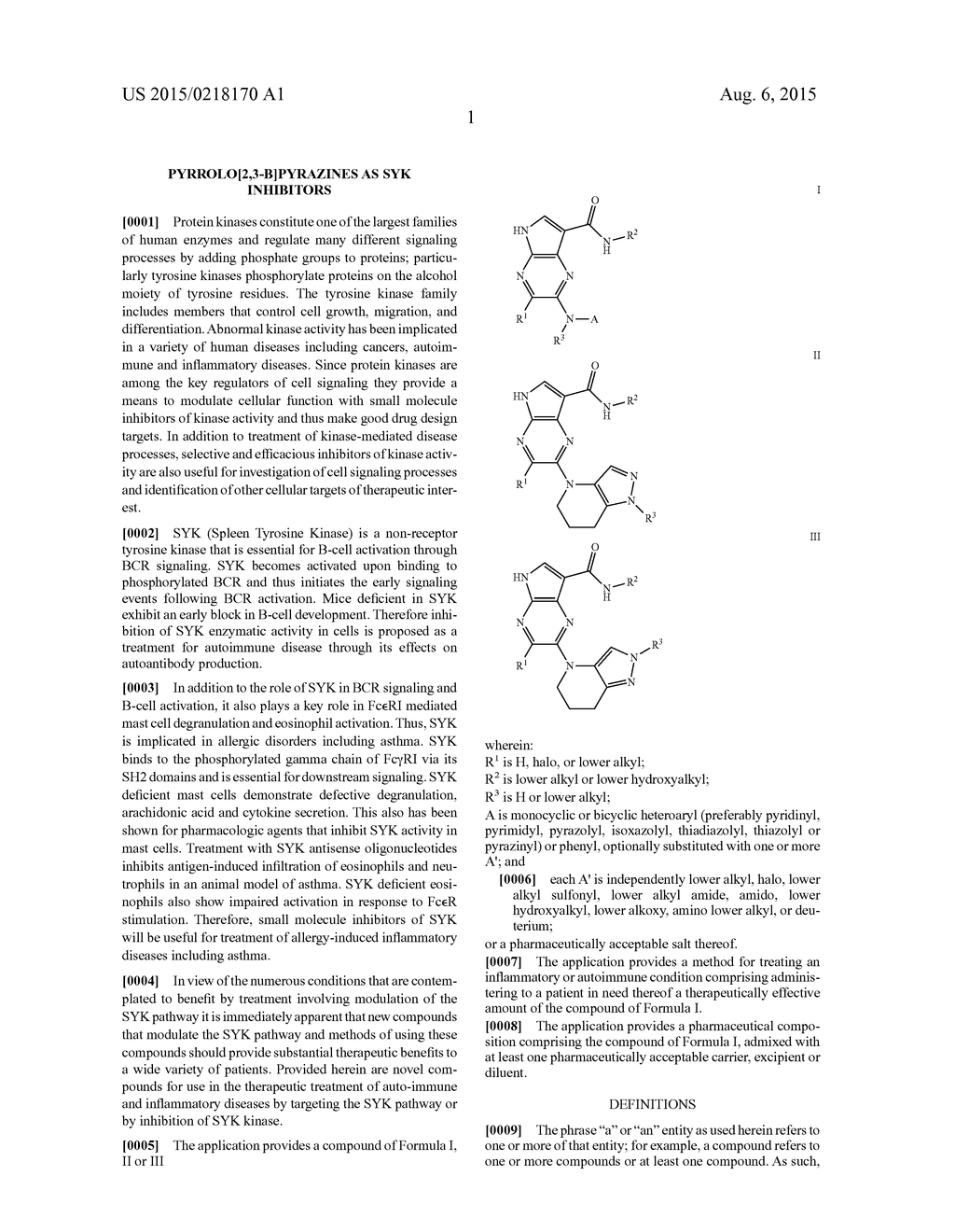 PYRROLO[2,3-B]PYRAZINES AS SYK INHIBITORS - diagram, schematic, and image 02