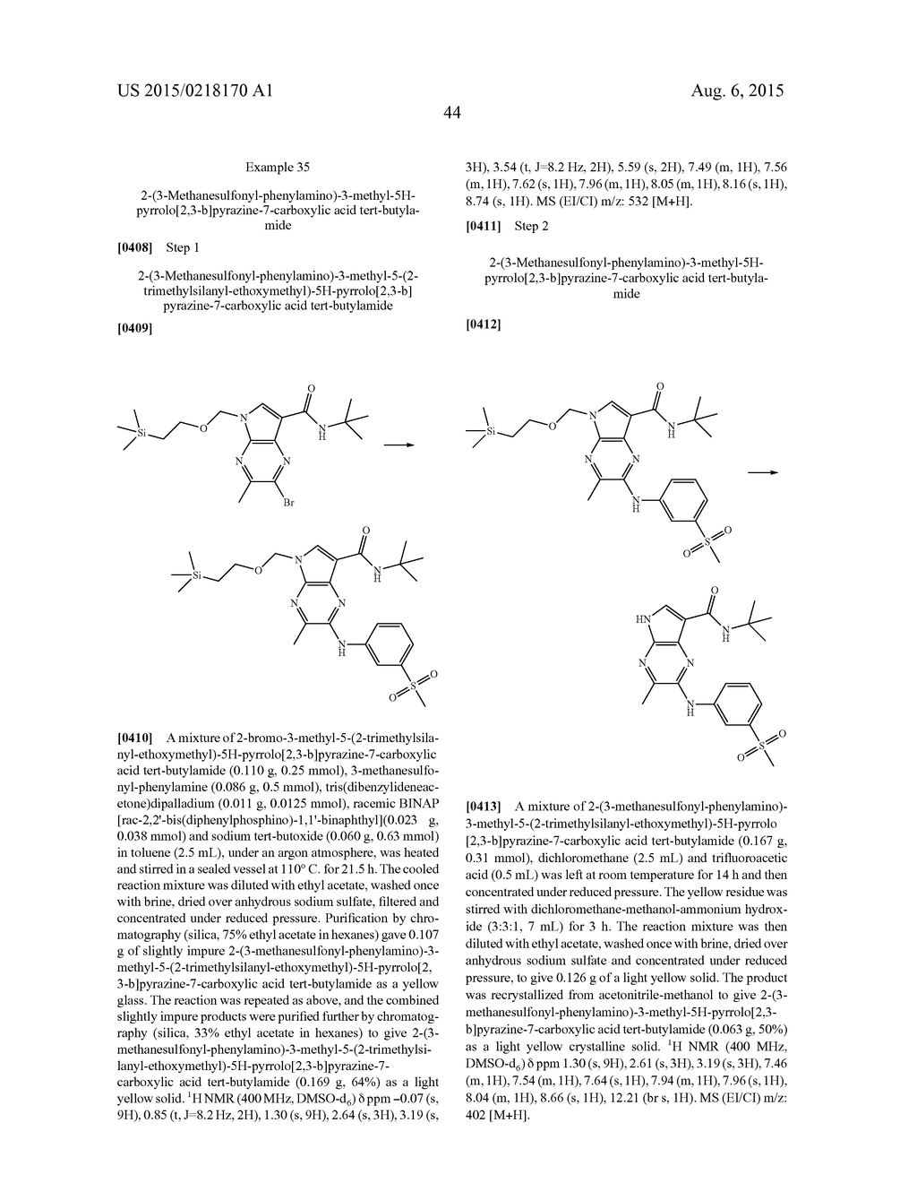 PYRROLO[2,3-B]PYRAZINES AS SYK INHIBITORS - diagram, schematic, and image 45