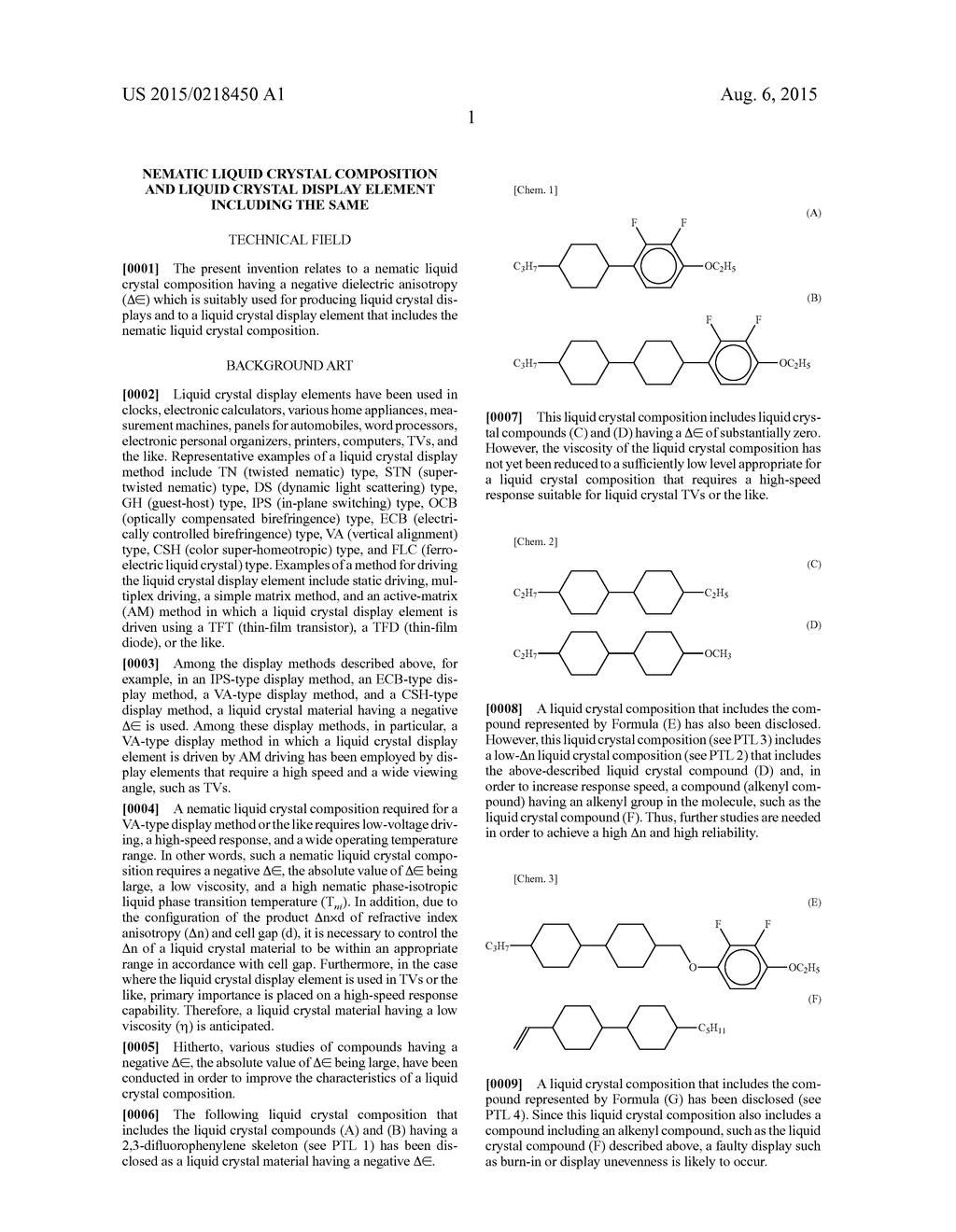 NEMATIC LIQUID CRYSTAL COMPOSITION AND LIQUID CRYSTAL DISPLAY ELEMENT     INCLUDING THE SAME - diagram, schematic, and image 02