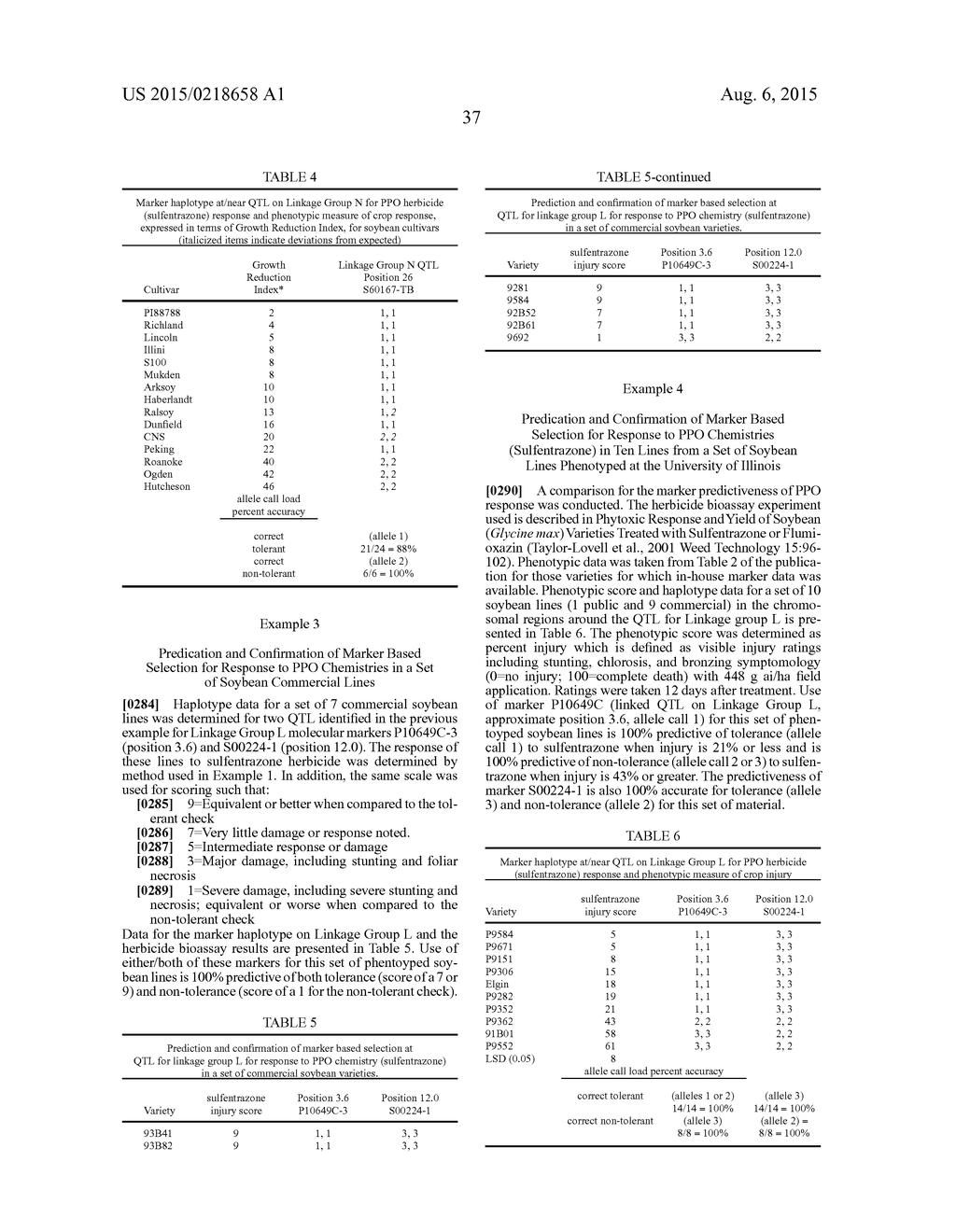 MOLECULAR MARKERS LINKED TO PPO INHIBITOR TOLERANCE IN SOYBEANS - diagram, schematic, and image 49