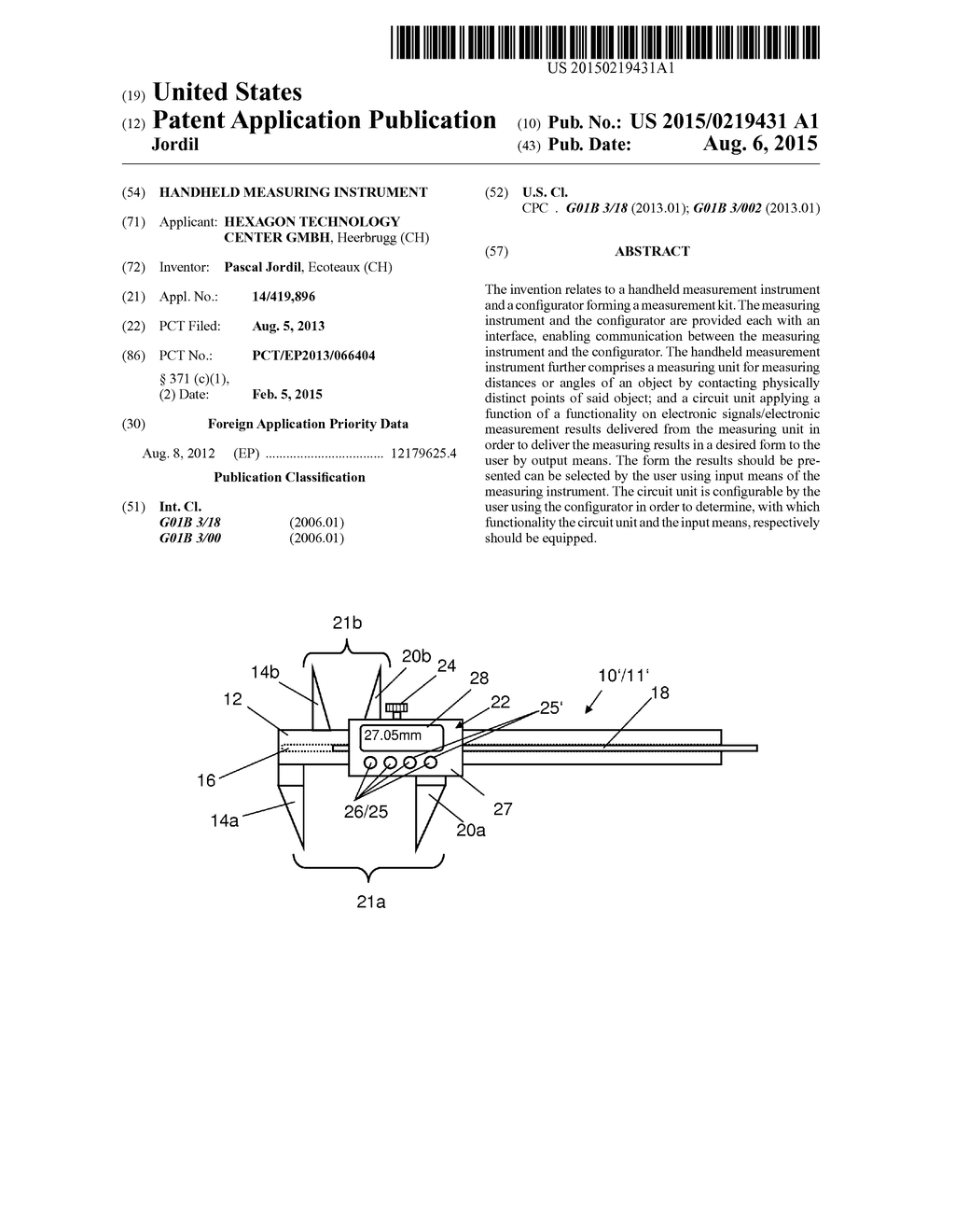 HANDHELD MEASURING INSTRUMENT - diagram, schematic, and image 01