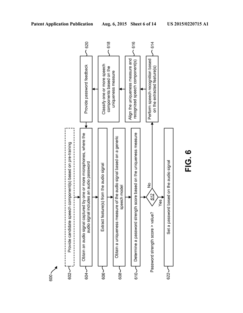 SYSTEMS AND METHODS FOR EVALUATING STRENGTH OF AN AUDIO PASSWORD - diagram, schematic, and image 07